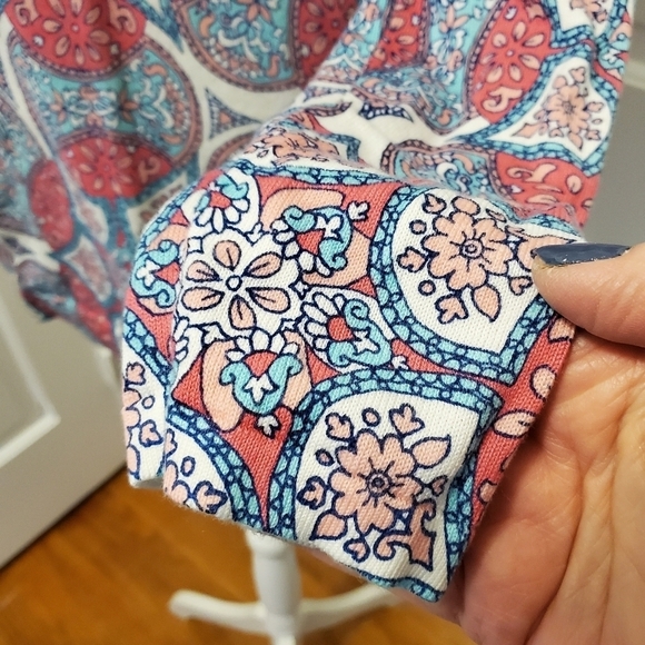 Talbots Garden Medallion Crewneck Sweater Size XS, Preppy, Colorful - Picture 3 of 9